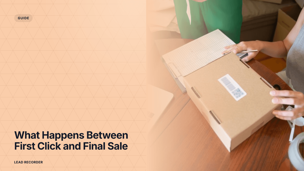 What Happens Between First Click and Final Sale